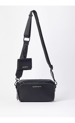 Bandolera Mishka Berenson Negro Marrón Lima I25 Negro Lisa Negro