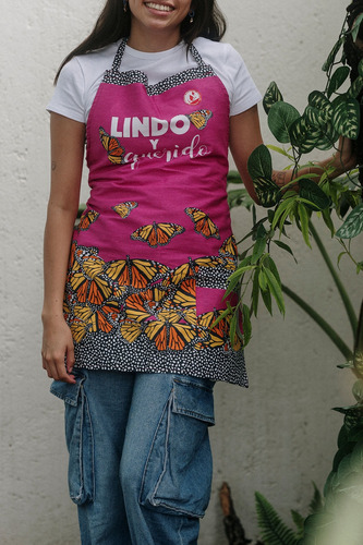 Set 3 Mandiles Diseño Fridas 100% Algodón Repelente Al Agua