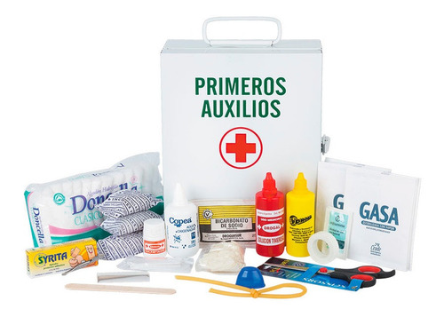 Botiquín Primeros Auxilios De Metal Eversafe 35 Elementos Oficina Empresas Modelo Cb