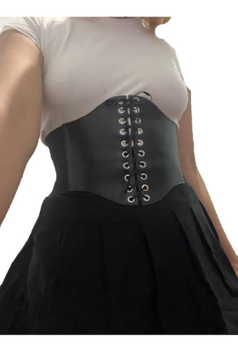 Corset Engomado Elastizado Con Tiras De Raso Underbust