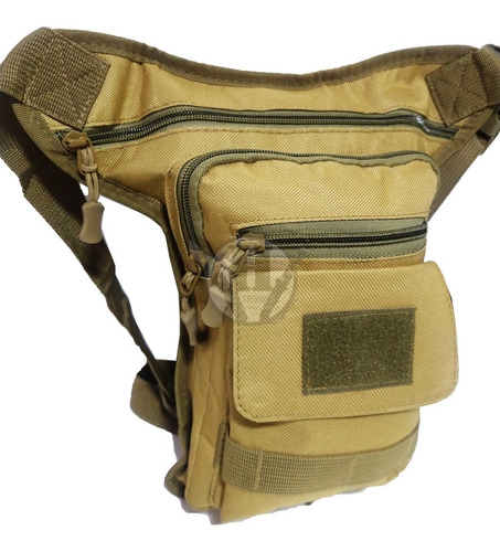 Morral Tactico Muslera Molle Coyote 4 Comp Bici Moto Army