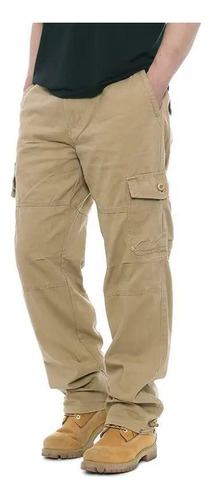  Pantalón Cargo Hombre 100% Algodon, Calidad Premium