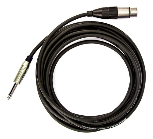 Cabo Microfone E Violão Xlr Fêmea P10 Macho - Amphenol - 10