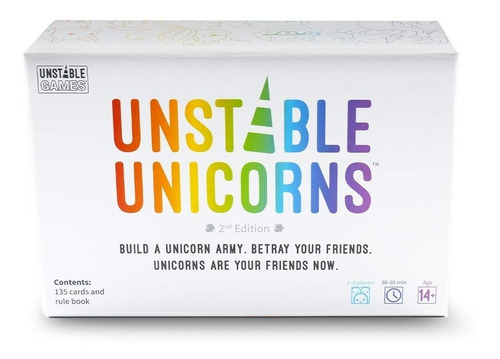 Juego De Cartas Unstable Unicorns - De Traición - Inglés