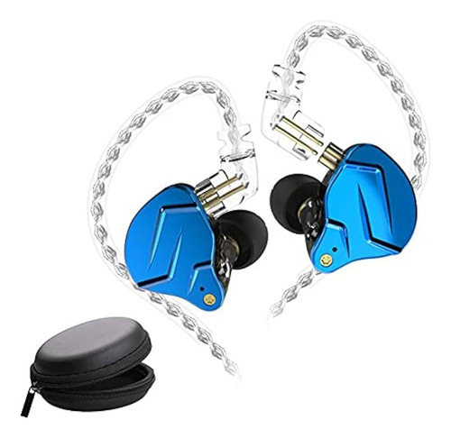 Audifonos Kz Zsn Pro X Sin Microfono Blue Azul + Estuche