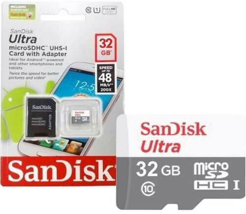 Cartão Micro Sd Sandisk 32 Gb Ultra+adaptador Grátis Atacado