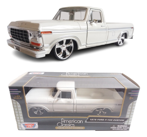 Camioneta Ford F150 1979 Con Rines Bajita Motormax 1/24 (Reacondicionado)