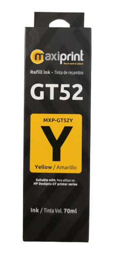 Botella De Tinta Hp Compatible Mxp Gt53/gt52