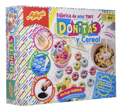 Mi Alegría 2317 Fabrica De Tiny Donas Y Cereal, Multicolor