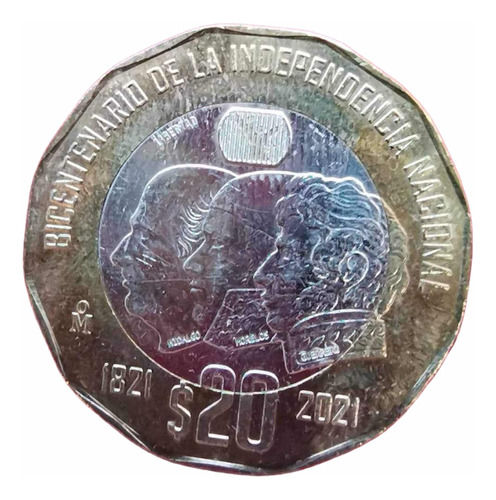 Moneda De 20 Pesos México Bicentenario De La Independencia