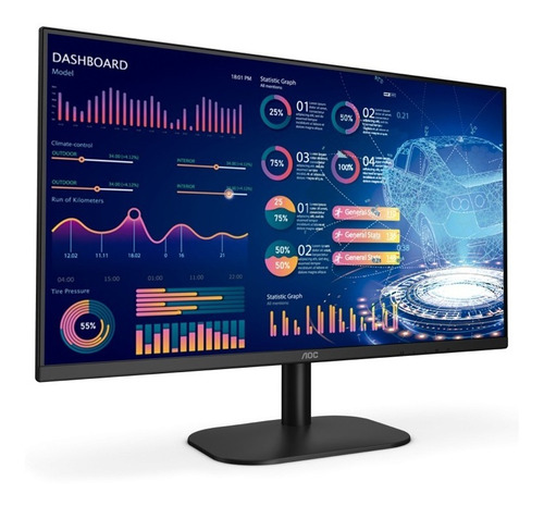 Monitor Gamer 27 Aoc Full Hd Hdmi 75hz Flickerfree Negro