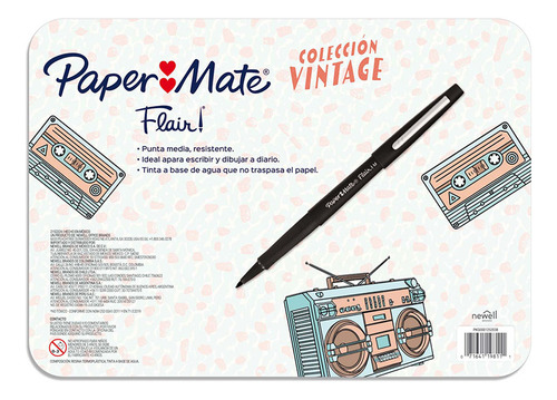 Plumígrafos Paper Mate Colección Vintage 24 Colores Multicolor