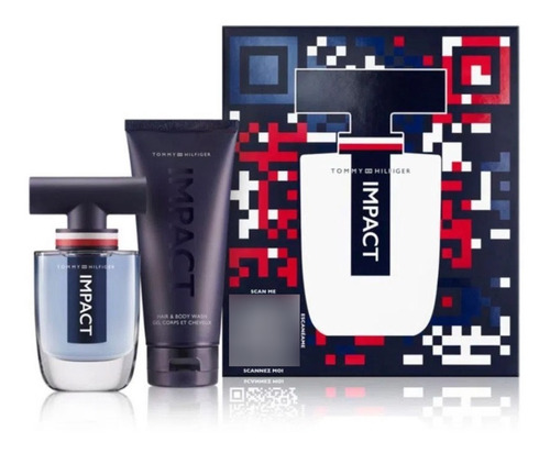 Tommy Hilfiger Pack Impact 50ml Edt + Hair  Body Wash 100ml