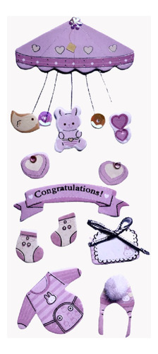 Stickers Autoadhesivos Con Relieve (congratulations)