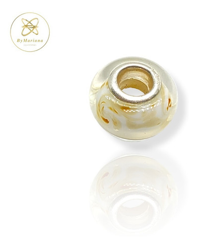 Dije Plata Charms Dona Blanco Ocre