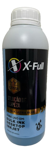 Solução Liquida Limpeza Cabeça Impressão Xfull Blue1 Lt