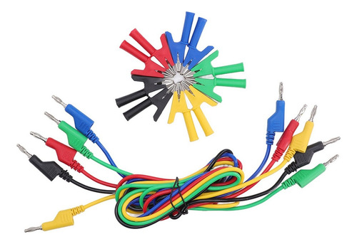 Kit De Cables De Prueba Tipo Banana Plug Para Circuito De Cl