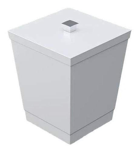Imagem 1 de 2 de Lixeira Para Banheiro Multiuso Linda Avulsa Branca Stolf