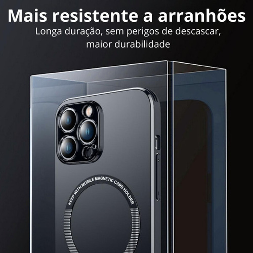 Capa Case Magsafe Luxo Suporte Embutido P/ iPhone 14 Pro Max