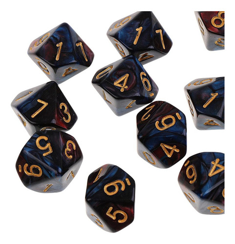 Dados Poliédricos D10 De 20 Piezas, Dados Caras Para Juegos