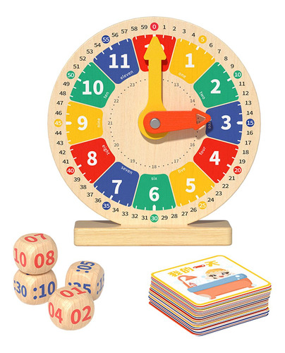 Juguete De Reloj De Madera, Juguete Montessori, Relojes De