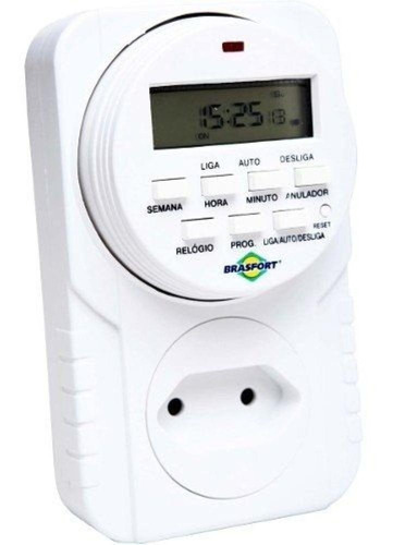 Timer Digital 60hz Bivolt 8771 Brasfort 16 Programações