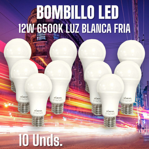 Bombillo Led Ahorrador 12w E-27 Luz Fría