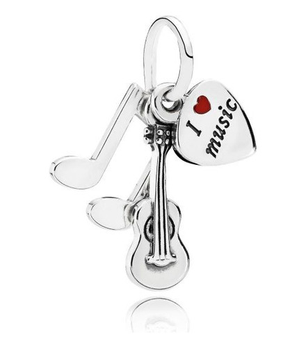 Dije Charm  En Plata 925 Compatible Pando Modelo Music