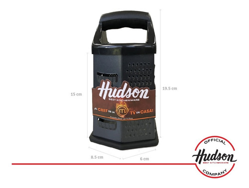 Imagen 7 de 7 de Rallador De Acero Inoxidable Hudson Hexagonal 6 Caras Mc