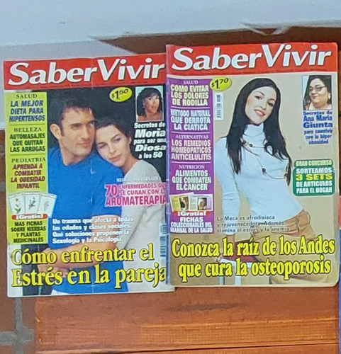 Lote 6 Revistas Saber Vivir Antiguas Usadas (Usado)