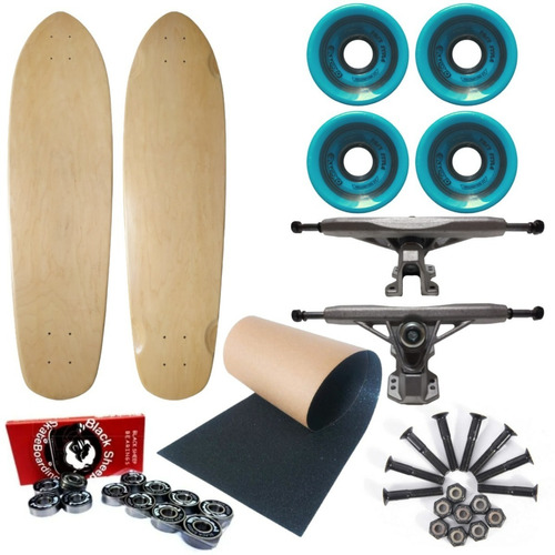 Skate Cruiser Agace Maple 9x33 Flat Personalizavel  Pro 