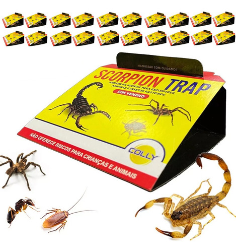 Armadilha Pega Escorpião Aranha C/ 20 - Scorpion Trap Colly 