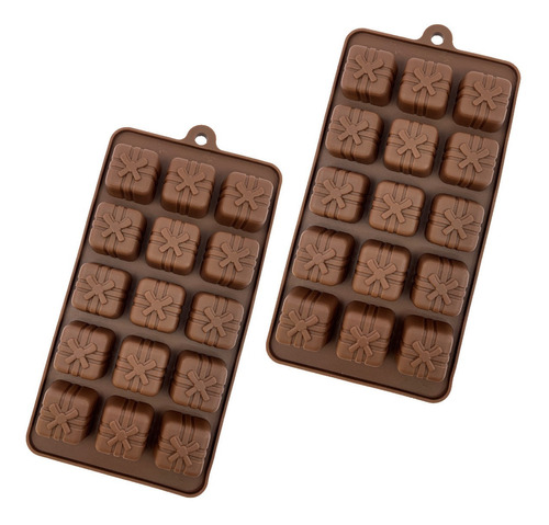 2 Moldes De Silicon Regalos Para Chocolates Reposteria 2 Pzs