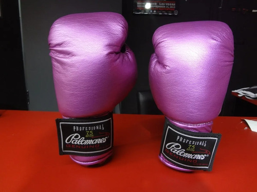 Imagen 5 de 7 de Par Guantes De Box Brilloso 8 Colores Palomares Genuino Fpx