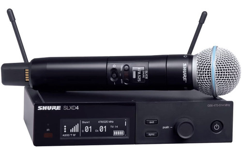 Micrófono Inalámbrico Para Voz Shure Beta 58a Slxd24/b58-g58