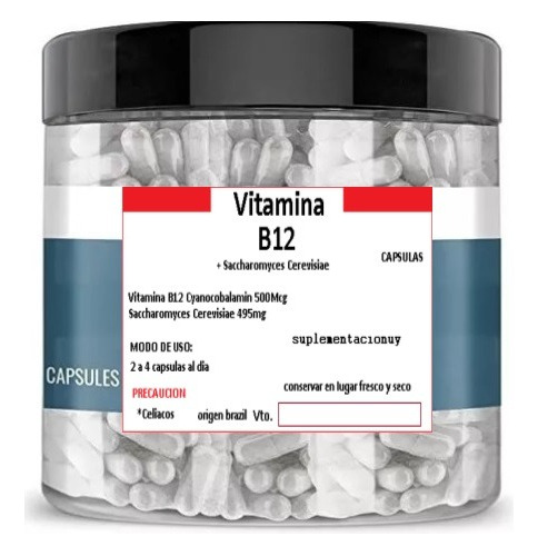 Vitamina B12 Cianocobalamina 200cap Envio Gratis Montevideo