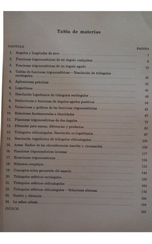 Libro Trigonometría Plana Esférica Teoría 680 Probl Resuelt (Usado)
