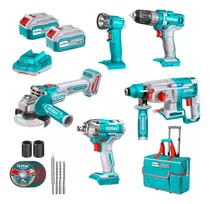 Comprar Kit Herramientas Inalámbricas 20v 6 Pcs+ 2 Bat+ Carg Total