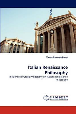 Libro Italian Renaissance Philosophy - Vasantha Ayyachamy