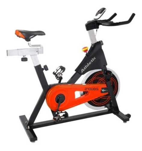 Bicicleta Spinning Advanced Athletic 2100bs Color Negro/Naranja