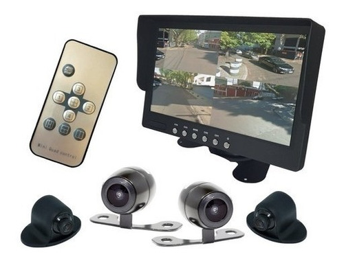 Monitor Com 4 Câmeras Para Estacionamento Roadstar Rs816br