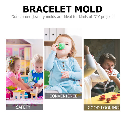 Molde Redondo De Bricolaje Para Joyería Y Pulsera, Molde De