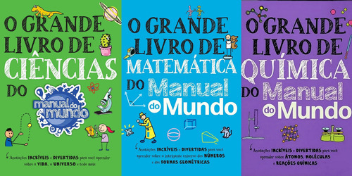 O Grande Livro De Ciências + Matemática + Química Manual Do Mundo, De Manual Do Mundo. Editorial Sextante, Tapa Mole En Português, 2023