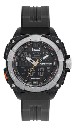 Reloj Armitron Sport  20/5372blktb  De Correa De Resina Anal