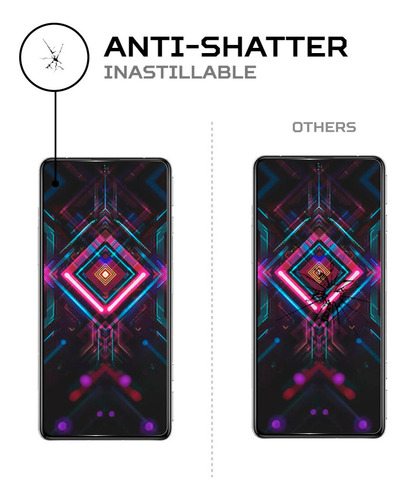 Imagen 4 de 5 de Protector De Pantalla Antishock Xiaomi Redmi K40 Gaming