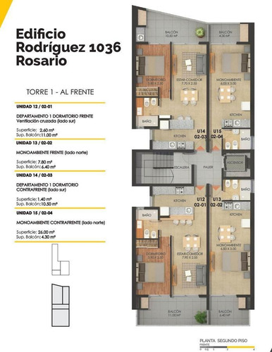 Imagen 29 de 30 de Departamento De 1 Dormitorio Barrio Centro Rosario