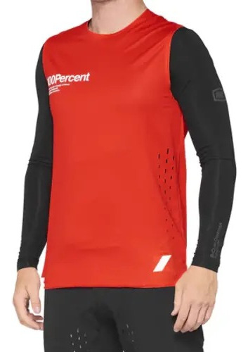 Jersey 100% R-core Concept Sleeveless Red Mtb 