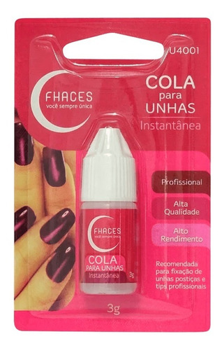 Fhaces Cola Para Unhas Postiças 3g