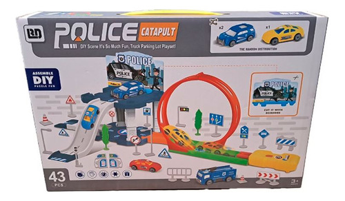 Pista Brinquedo Carrinhos Lopping E Estacionamento Policial
