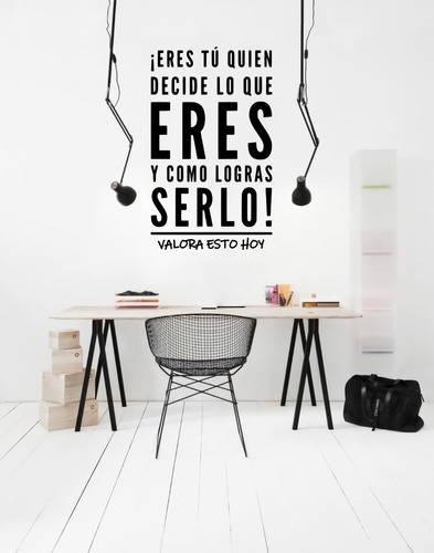 Vinil Decorativo Para Pared Frases Letras Motivación Eres...